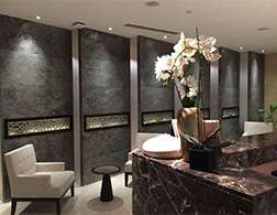 Lobby with stone veneer from suppliers in India