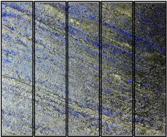 Blue Metal by peel & stick wall tiles